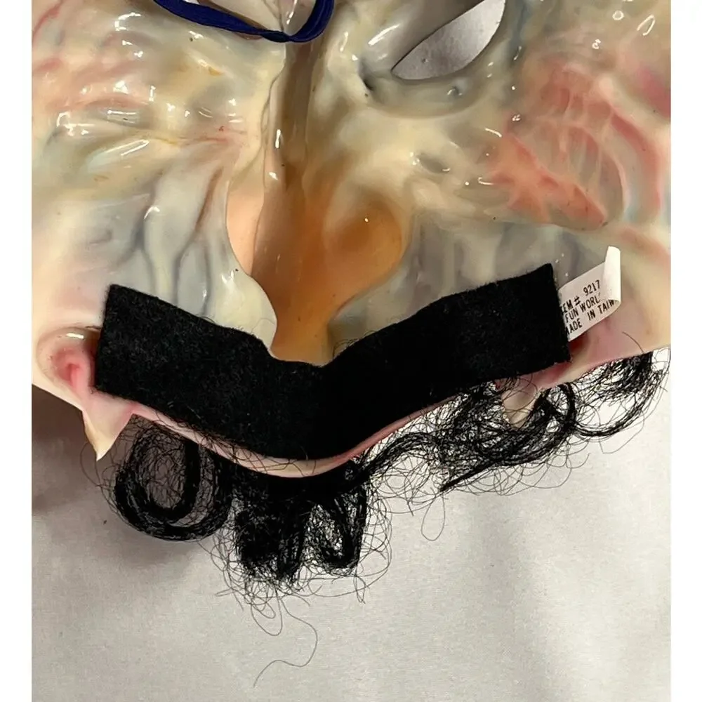 Vintage Fun World Monster Mask Beak Nose Mustache Halloween Item 9217 Taiwan